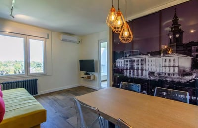 Long-term rental of a 2-room apartment, 41 m², in Block 30, New Belgrade, Belgrade, Serbia