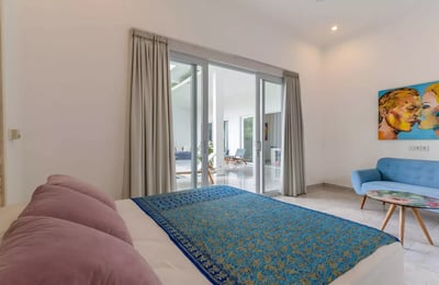 Rental of a bright villa with rice field views, Lodtunduh, Ubud, Bali, Indonesia