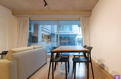 Location à long terme — appartement 2 pièces dans un immeuble neuf haut de gamme Torre Alley, Buenos Aires, Argentine, Recoleta/Palermo