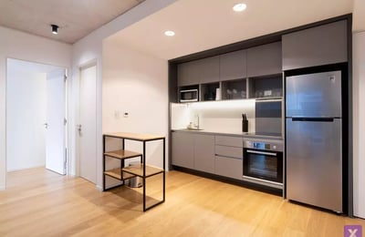 Location à long terme — appartement 2 pièces dans un immeuble neuf haut de gamme Torre Alley, Buenos Aires, Argentine, Recoleta/Palermo