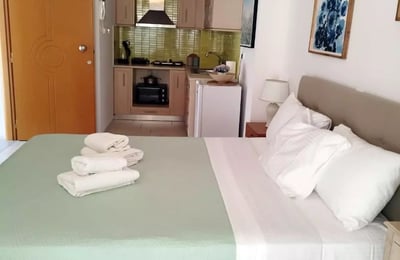 Long-term rental of a studio apartment in Nea Chora, Chania, Crete, Greece