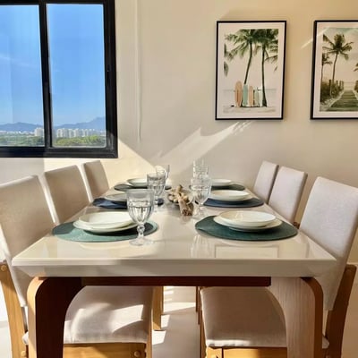 Long-term rental of a 3-room duplex apartment, 90 m², in Barra da Tijuca, Rio de Janeiro, Brazil