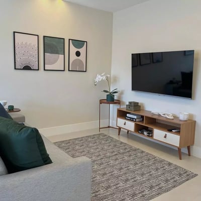 Alquiler a largo plazo de un apartamento dúplex de 3 habitaciones, 90 m², en Barra da Tijuca, Río de Janeiro, Brasil