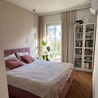 Long-term rental of a two-room apartment with a yard on Lazurowa Bemowo St., Warsaw