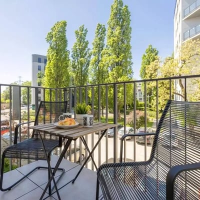 Long-term rental, Warsaw, Wola: 1-room apartment with a balcony