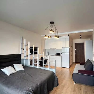 Spacious Studio for Long-Term Rent with Stadium View in Batumi