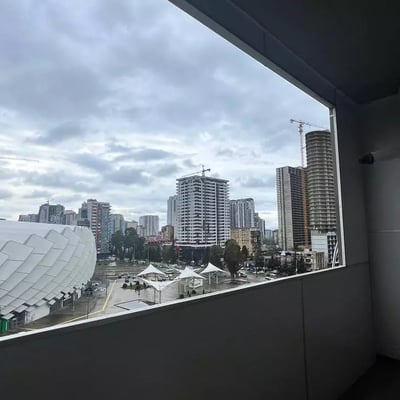 Spacious Studio for Long-Term Rent with Stadium View in Batumi