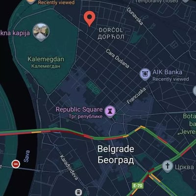 Long-term rental of a spacious apartment in Dorćol, Belgrade, near Kalemegdan