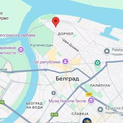 Long-term rental of a new 2-rooms apartment in central Belgrade, near Kalemegdan Fortress, Serbia