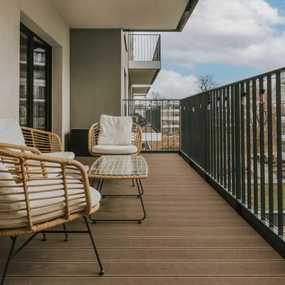 Long-term rental modern apartment with gym and spa, Wrocław, Poland