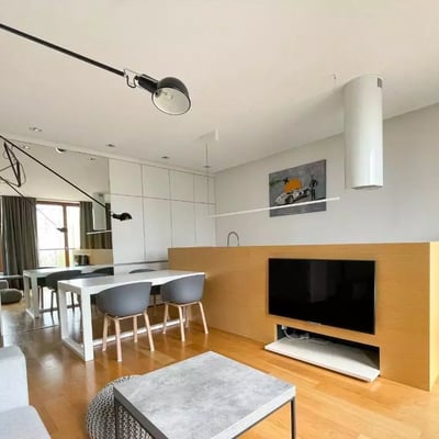 Long-term rental 2-room apartment in a gated complex, Mokotów, Warsaw