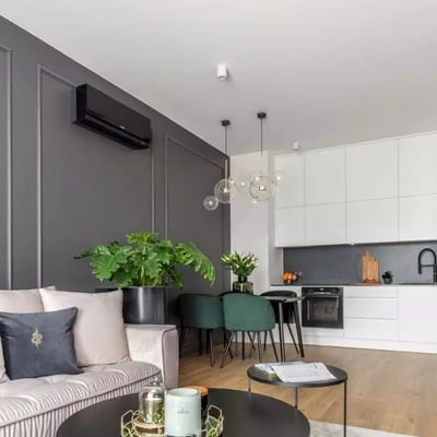 Long-term rental 2-room brand-new apartment in a gated community, Wilanów, Warsaw