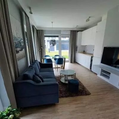 Long-term rental modern 2-room apartment with terrace and parking, Warsaw
