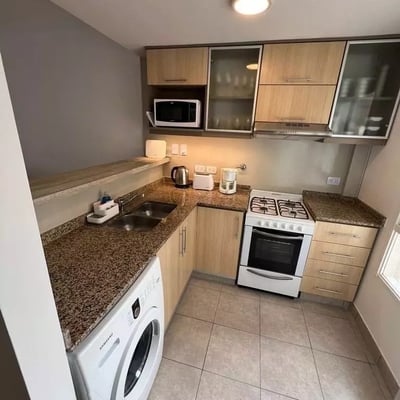 Long-term rental studio with balcony and washing machine in Núñez, Buenos Aires