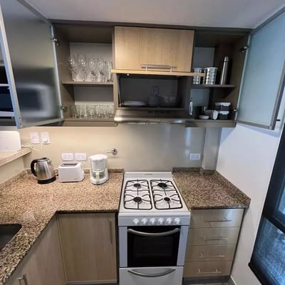 Long-term rental studio with balcony and washing machine in Núñez, Buenos Aires