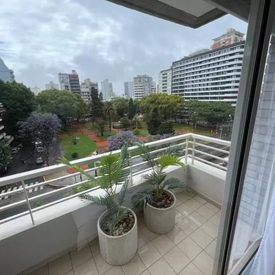 Long-term rental studio with balcony and washing machine in Núñez, Buenos Aires