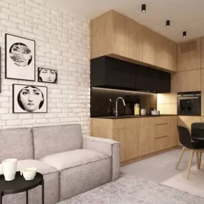 Long-term rent 2-room apartment with a balcony in Wola, Warsaw