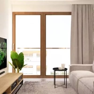 Long-term rent 2-room apartment with a balcony in Wola, Warsaw