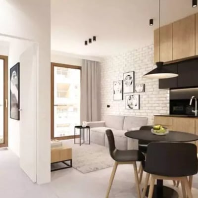 Long-term rent 2-room apartment with a balcony in Wola, Warsaw
