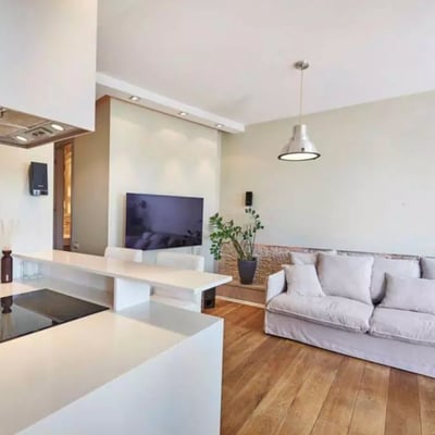 Long-term rental modern 2-room flat with parking in Praga-Południe, Warsaw