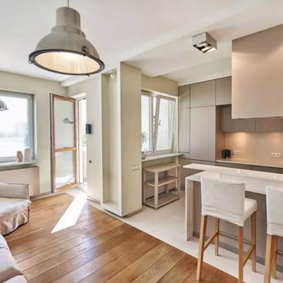 Long-term rental modern 2-room flat with parking in Praga-Południe, Warsaw