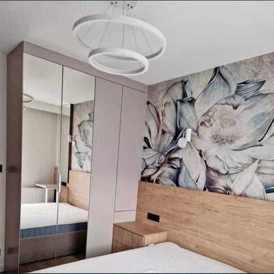 Долгосрочная аренда стильной 2к квартиры 44 m² с балконом и паркингом во Вроцлаве