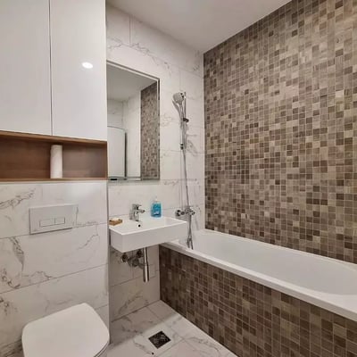 Alquiler a largo plazo de apartamento de 3 habitaciones en el complejo premium Savada 3, Nuevo Belgrado