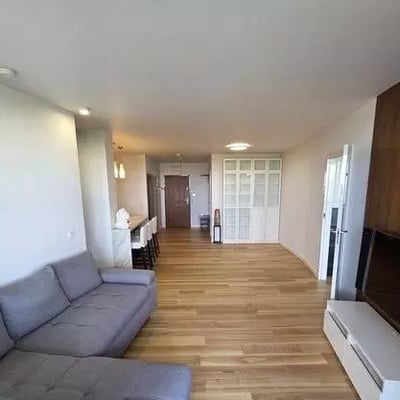 Long-term rental spacious 2-room apartment with terrace in Mokotów district, Warsaw, Poland