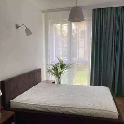 Long-term rental of a modern 50 m² 2-room apartment with a terrace in Zawady, Wilanów, Warsaw