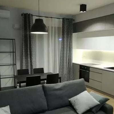 Long-term rental of 2-room apartment 45 m2 with balcony and parking in Mokotów district, Warsaw