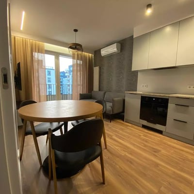 Long-term rental of a 2-room apartment with balcony, air conditioning, parking space in Ursus district, Warsaw