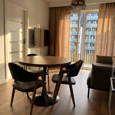 Long-term rental of a 2-room apartment with balcony, air conditioning, parking space in Ursus district, Warsaw