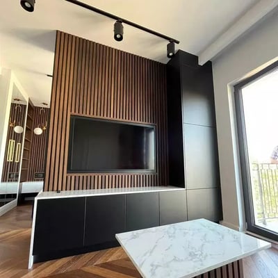 Long-term rental of a 40 m² 2-room apartment on Mariana Zdziechowskiego Street, Warsaw, Poland, in a new building with a balcony