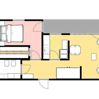 Долгосрочная аренда 2-комнатной квартиры 62 м² в Кракове, Польша