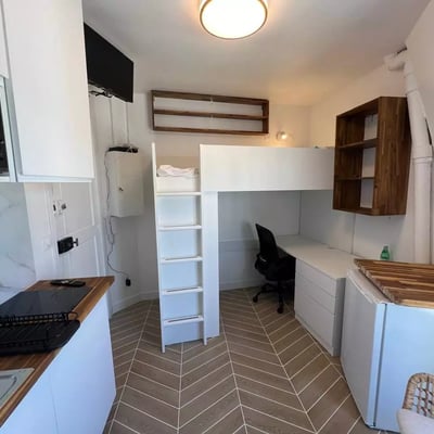 Long-term rental of a 9m² studio in Paris, France