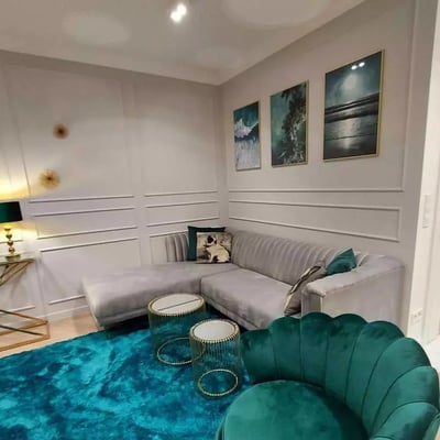 Langzeitmiete einer 55 m² großen Zweizimmerwohnung im Stadtteil Mokotów, Warschau, Polen