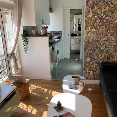 Long-term rent studio 21 m² walk-up in Paris, France