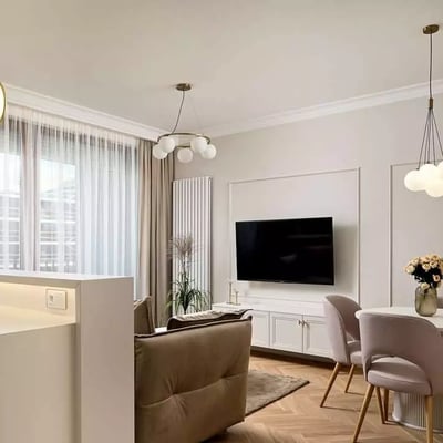 Long-term rental of a 3-room apartment 70m² in Mokotów district, Warsaw, Poland
