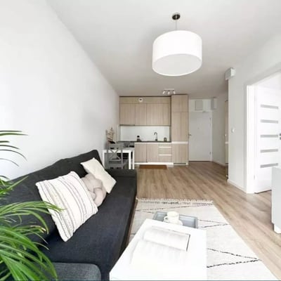 Long-term rental of a 2-room apartment 38m² in Mokotów district, Warsaw, Poland