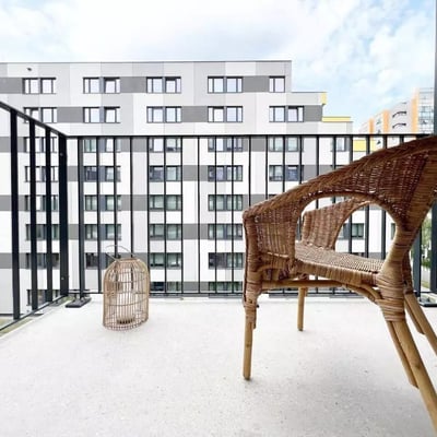 Long-term rental of a 2-room apartment 38m² in Mokotów district, Warsaw, Poland
