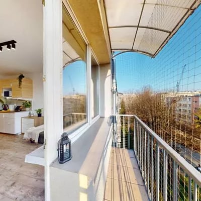 Location longue durée : studio de 19 m² à Grzegórzki, Cracovie, Pologne
