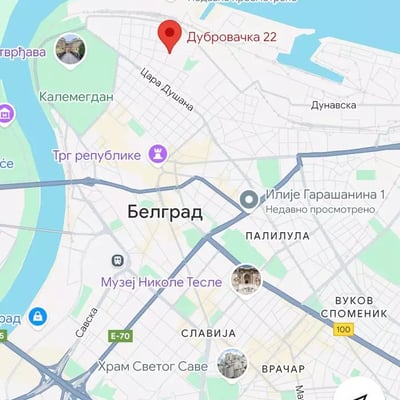 Long-term rental studio apartment 20 m² in Central district, Belgrade, Serbia