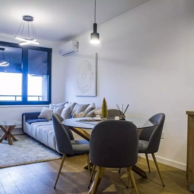 Langzeitmiete einer 2-Zimmer-Wohnung mit 40 m² im Sakura Park, Neu-Belgrad, Serbien