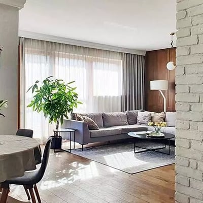 Location longue durée d’un appartement 4 pièces de 109 m² dans le quartier Mokotów, Varsovie, Pologne