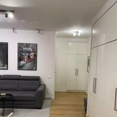 Location longue durée : appartement 2 pièces 34 m² dans le quartier Stary Mokotów, Varsovie, Pologne