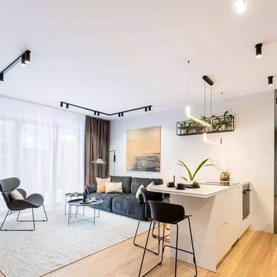 Alquiler a largo plazo de piso de 2 habitaciones 45 m² en una zona verde de Cracovia, Polonia
