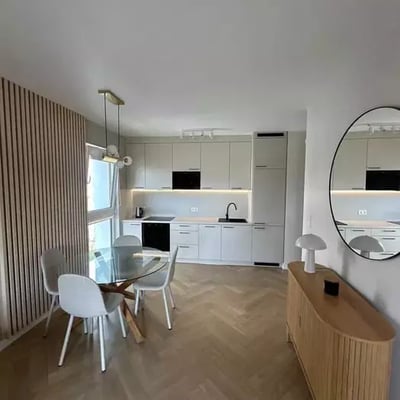 Long-term rental of a 2-room apartment, 45 m², in Podgórze district, Kraków, Poland