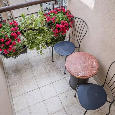 Long-term rental of a 2-room apartment, 64 m², in Banovo Brdo district, Belgrade, Serbia