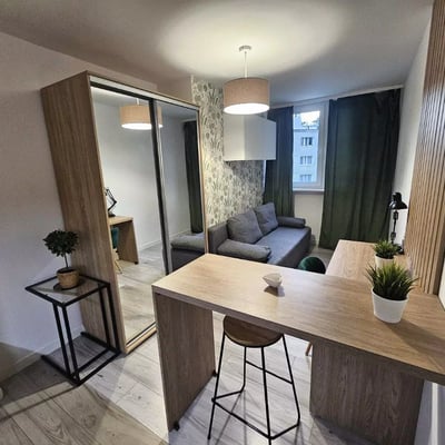Long-term rental of a studio apartment in Bielany district, Warsaw, Poland