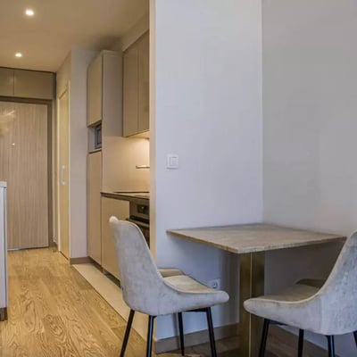 Long-term rental of a studio apartment, 32 m², Belgrade, Serbia